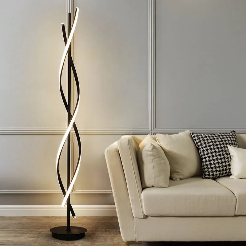 Nordic Geometric LED Floor Lamp - Stylish Vertical Lighting