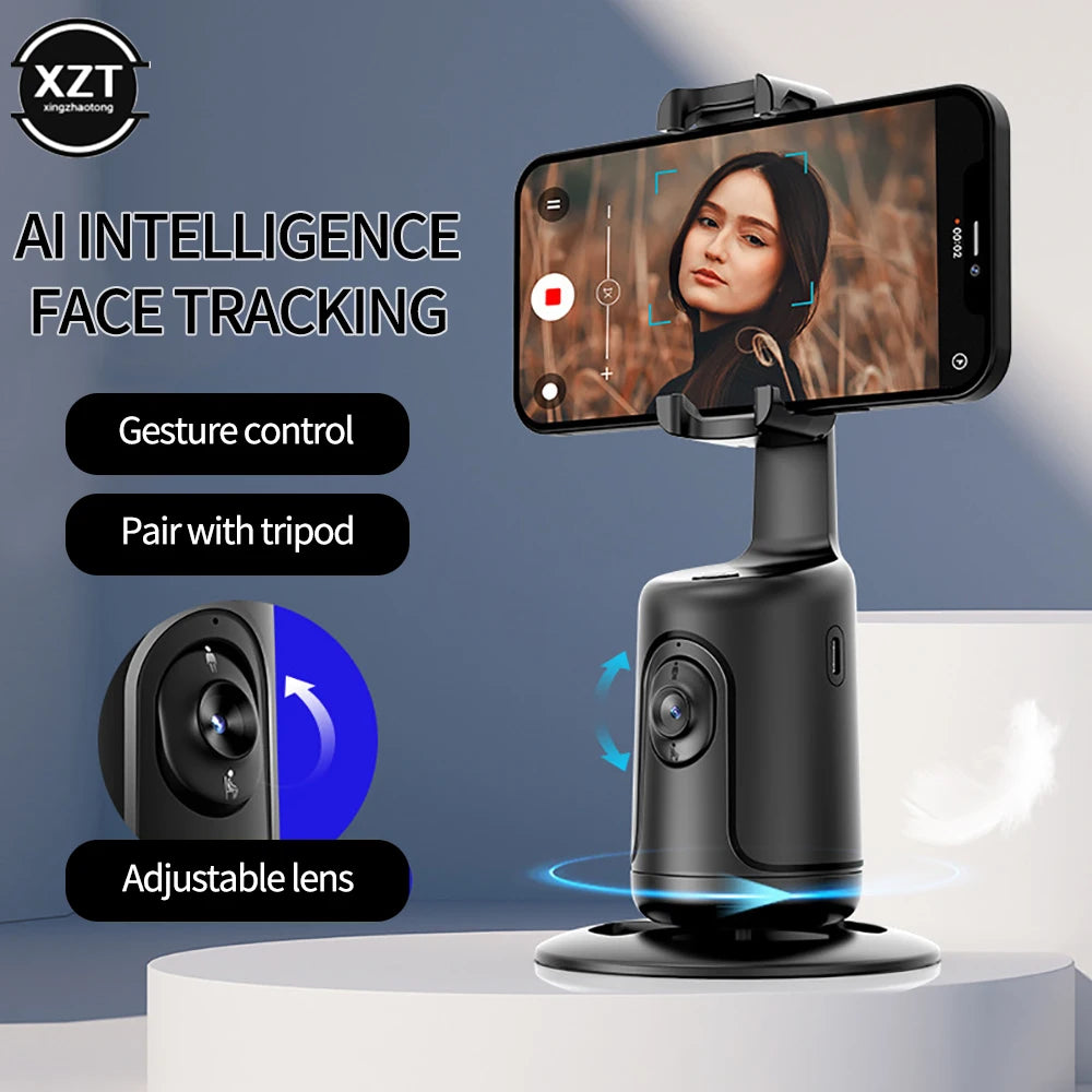 360 Degree Intelligent Face Tracking Gimbal Stabilizer - Selfie Stick