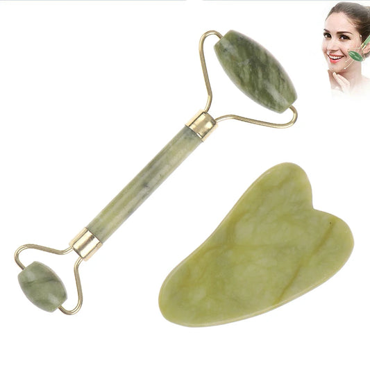 Natural Rose Face Massage Jade Roller