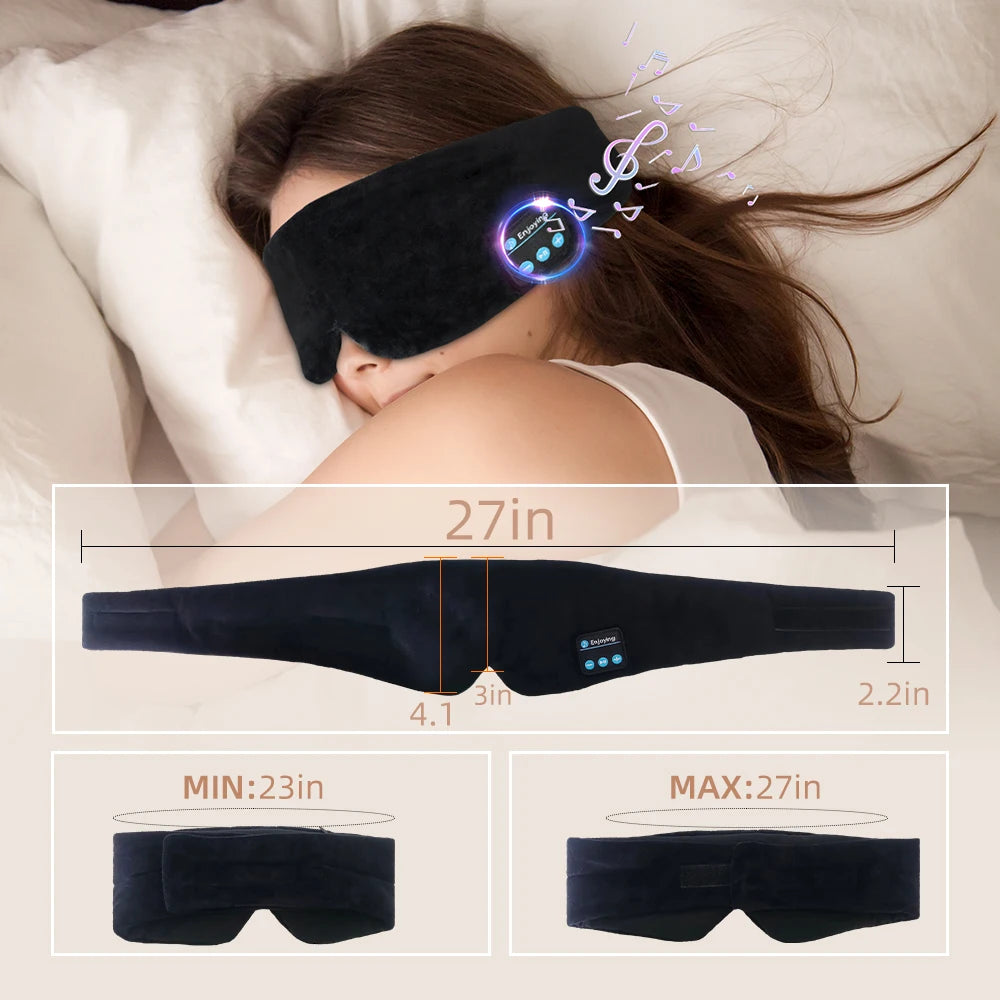 Sleeping Mask with Bluetooth Headphones - Eye Mask for Women Men