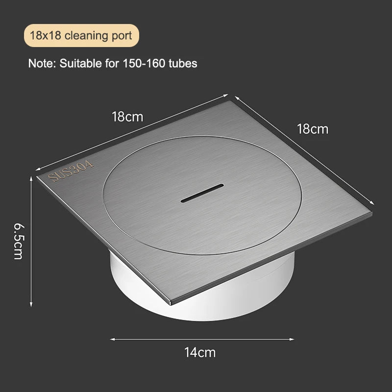 Gun Gray Floor Drain Shower Floor Drain