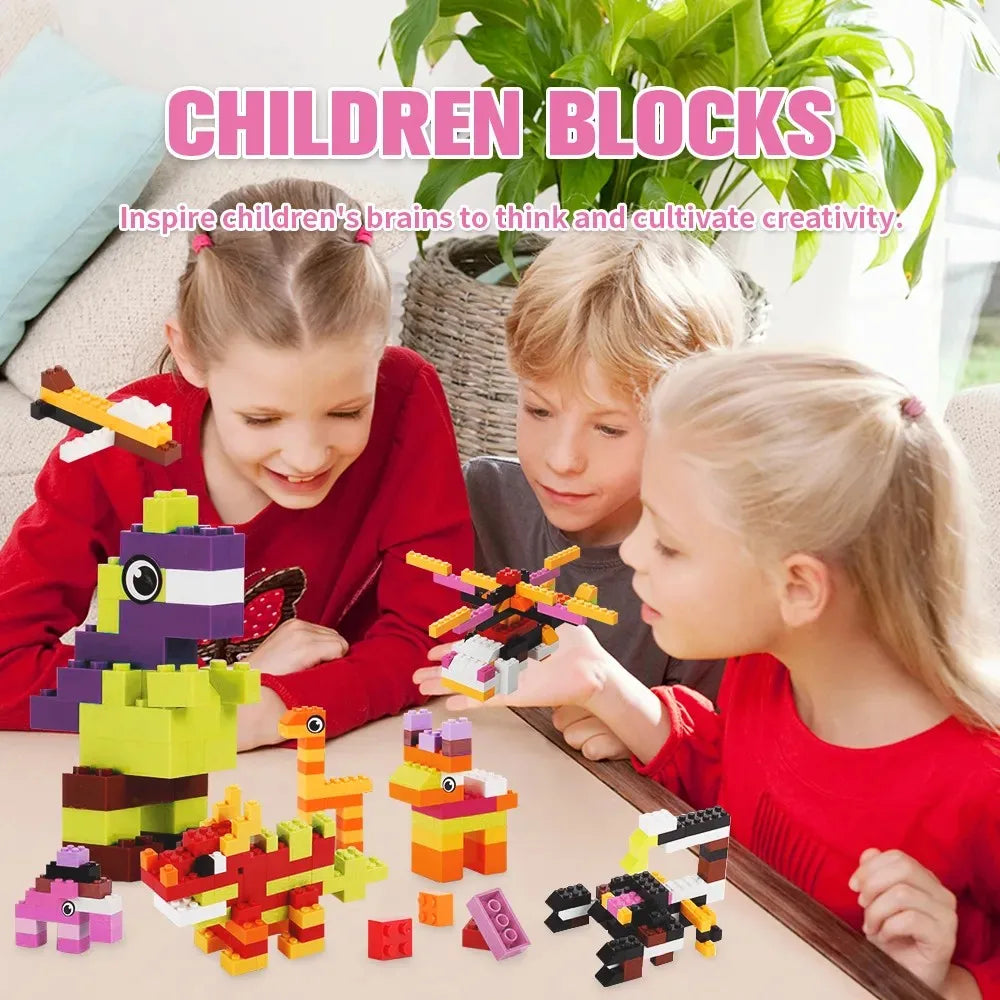 Kids DIY Building Blocks Set Toys Urban Classic Building Blocks Assembled Educational Toys for Boys Girls Christmas Gift