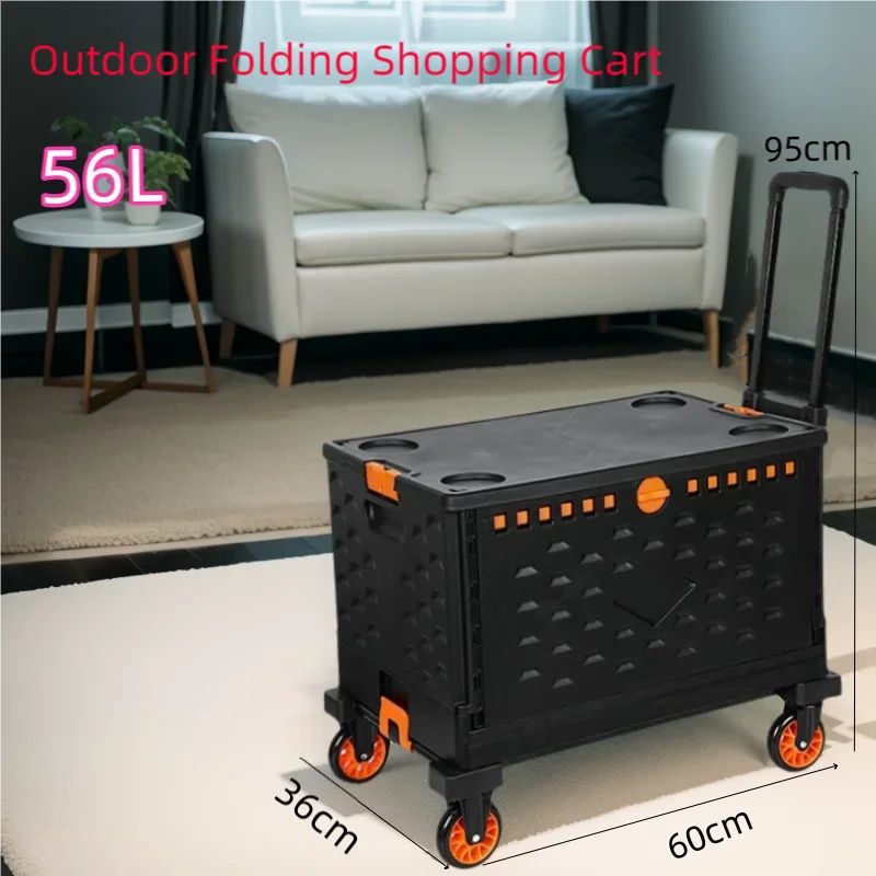 Outdoor Folding Hand Pull Cart Trolley