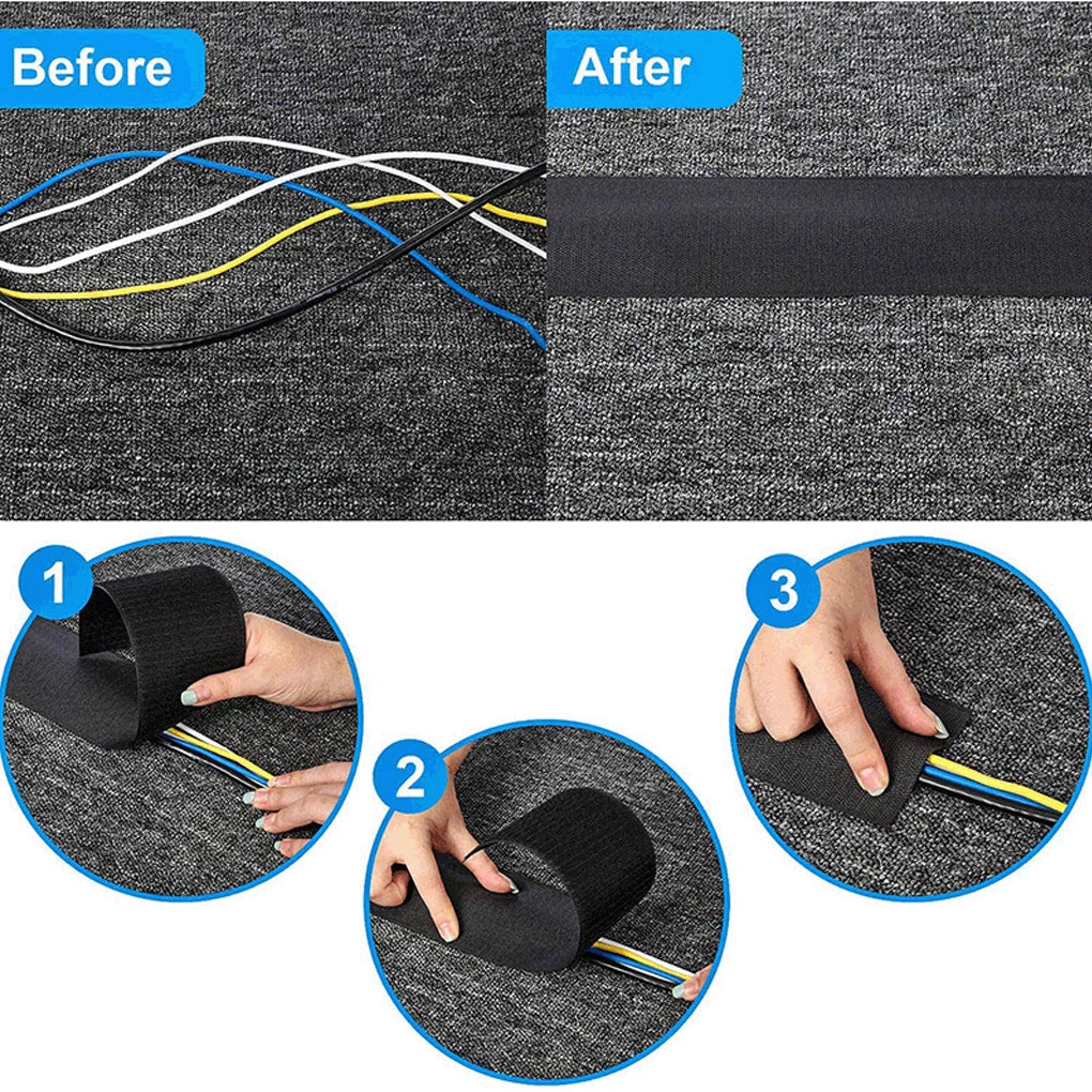 Adjustable Hook and Loop Cable Cover