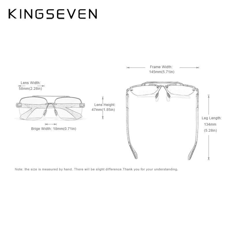 KINGSEVEN 2023 Brand New Design Sunglasses For Men Polarized Gradient Sun Glasses Women Eyewear Square Retro Eyewear Okulary
