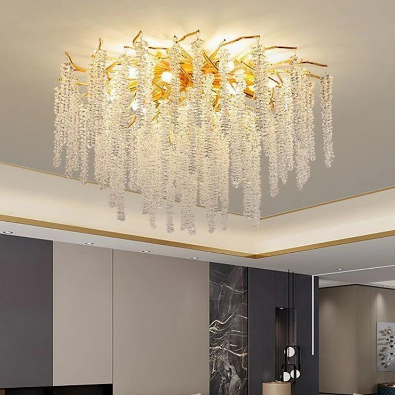 Creative Branch Crystal LED Pendant Chandeliers lights