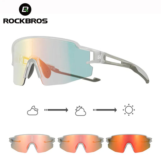 ROCKBROS Photochromic Polarized Cycling Glasses | UV400 Sunglasses