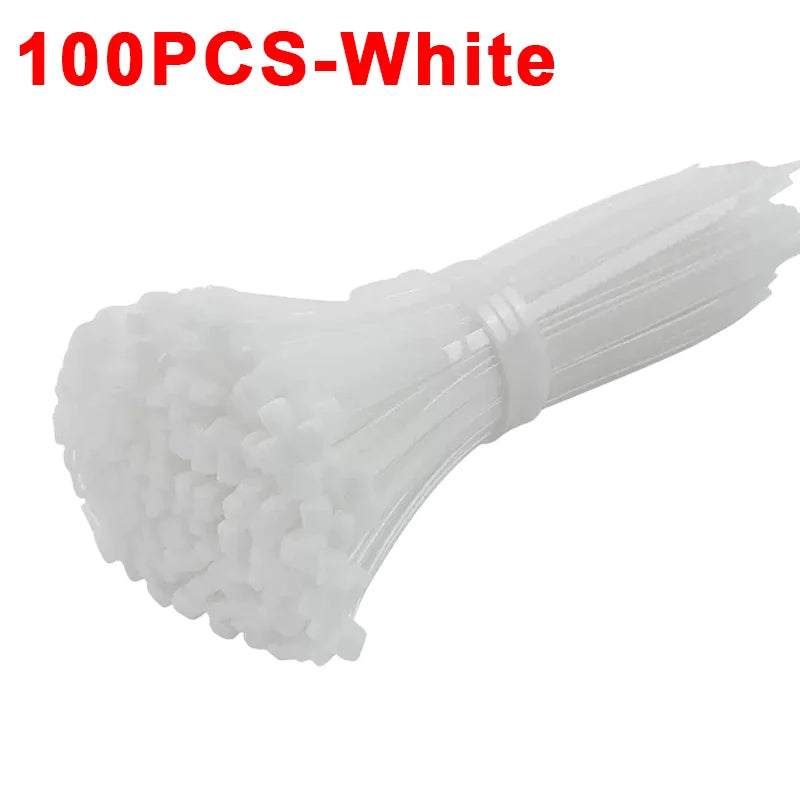 200/100Pcs Self-locking Nylon Cable Ties