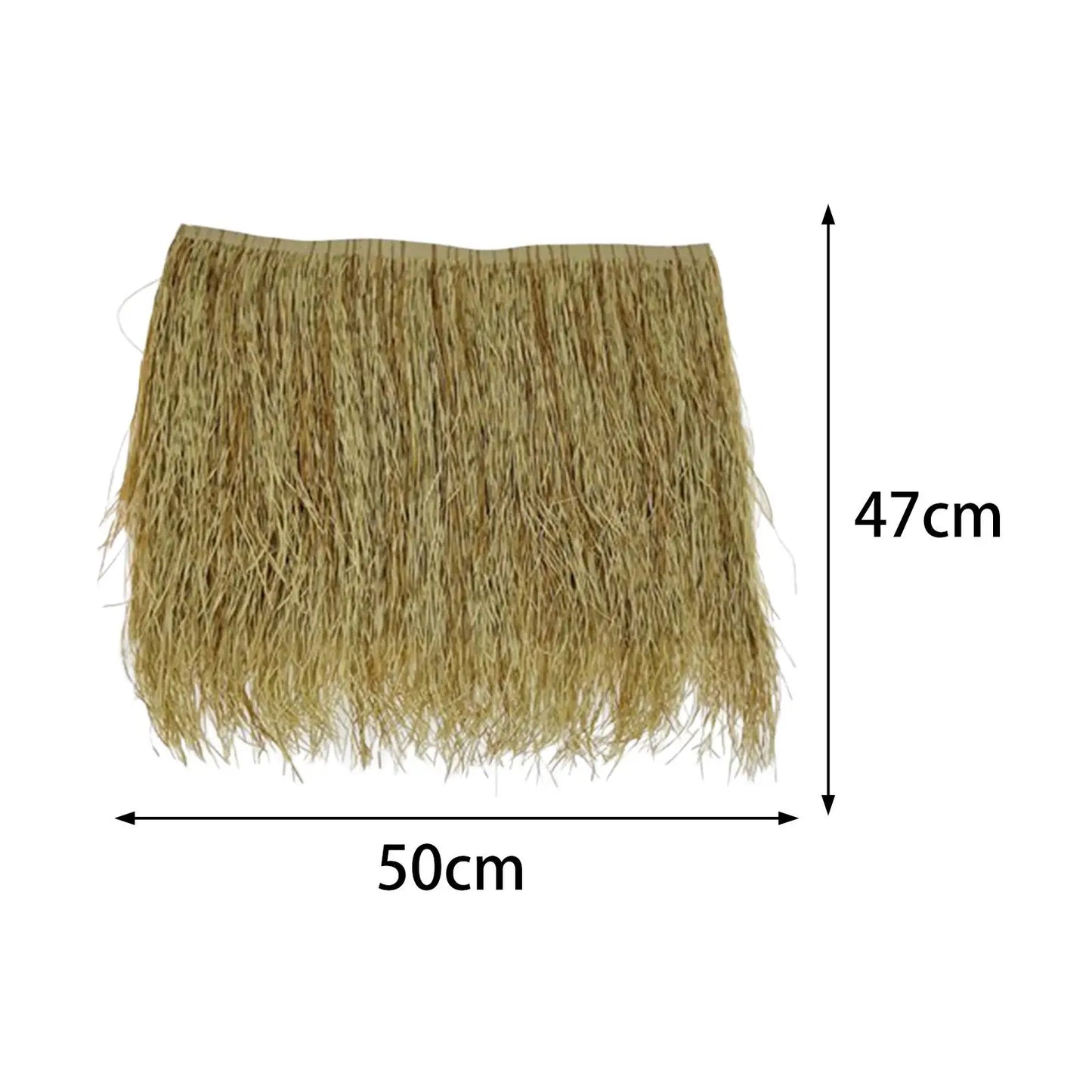 Palm Thatch Roll Roof Straw Mats 50cmx47cm for Huts, Tiki Bar and Party Home