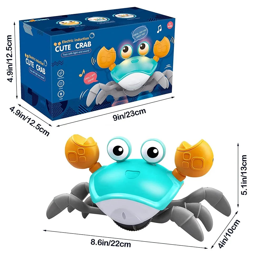 Dancing Crab Run Away Toy for Babies Crawling Interactive Escape Crabs Fujão Toys Baby Birthday Gift