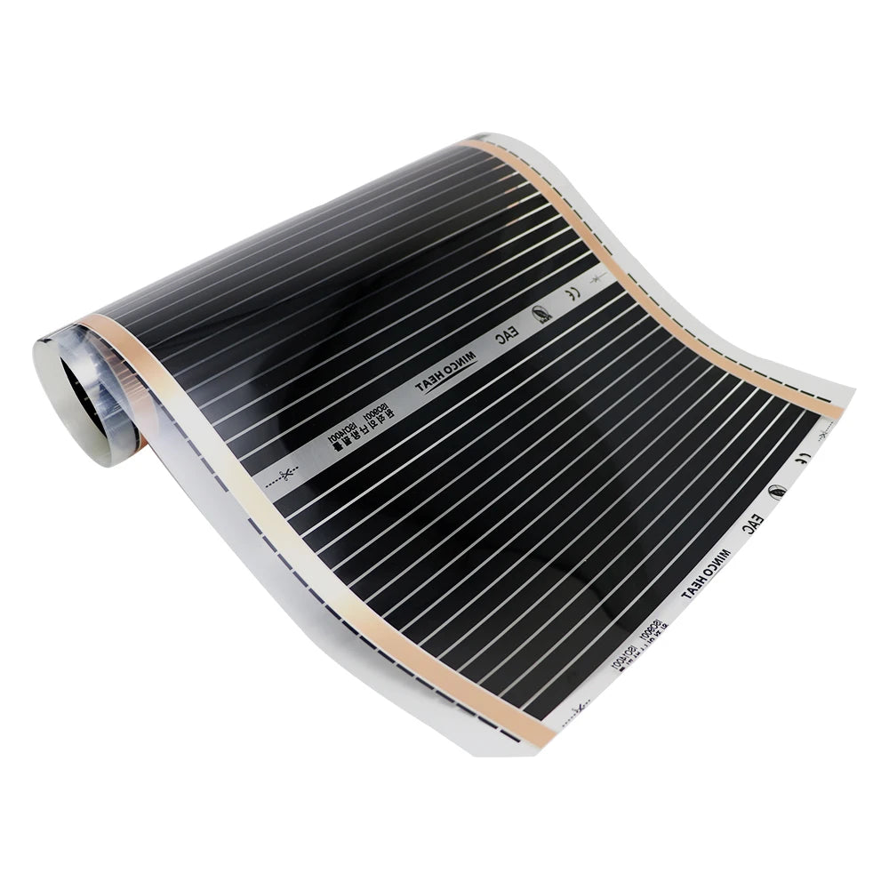 All Sizes 140w/m2 Infrared Heating Film 220V Electric Warm Floor Mat 50cm Width