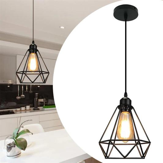 Industrial Geometry Pendant - Rustic Loft Lighting