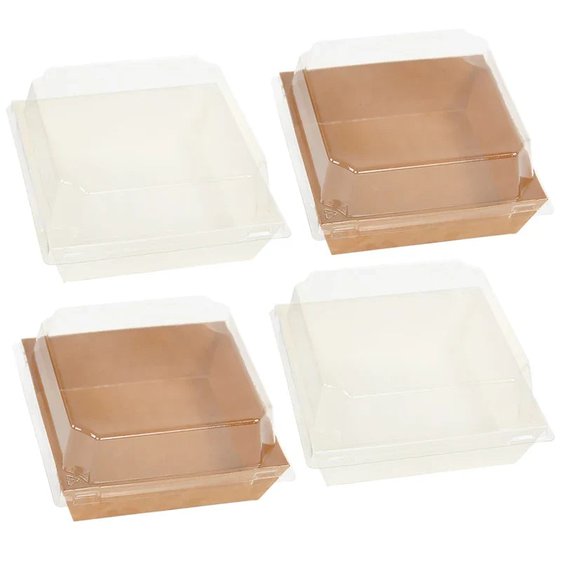 Kraft Paper Cake Dessert Boxes (10/5pcs)