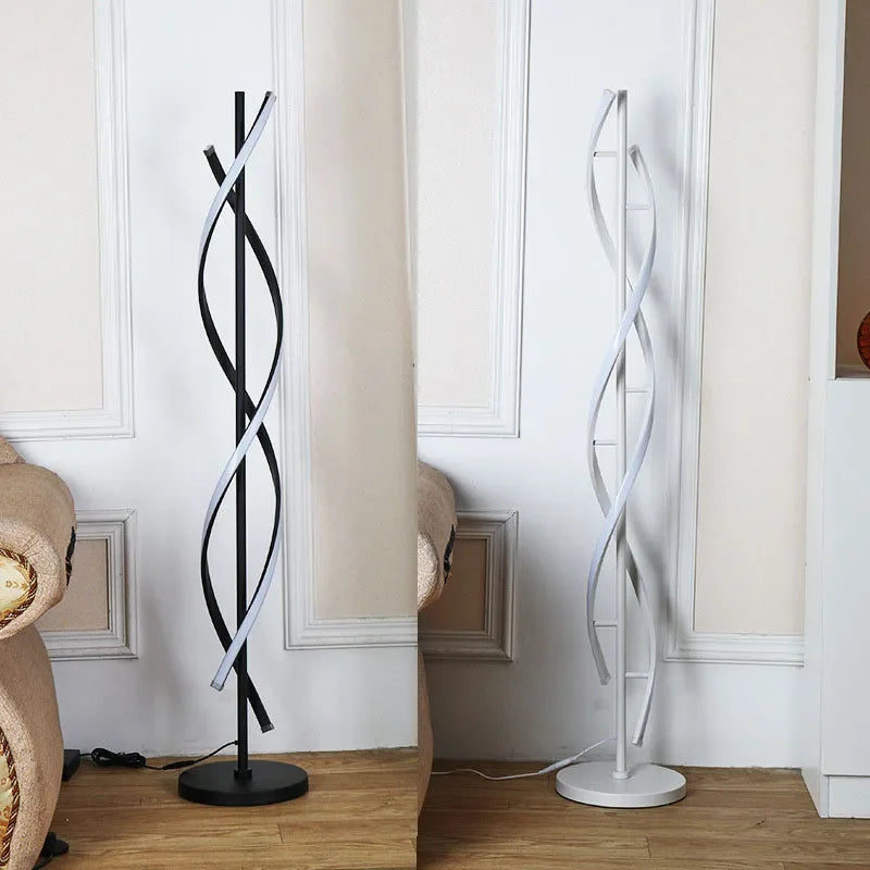 Nordic Geometric LED Floor Lamp - Stylish Vertical Lighting