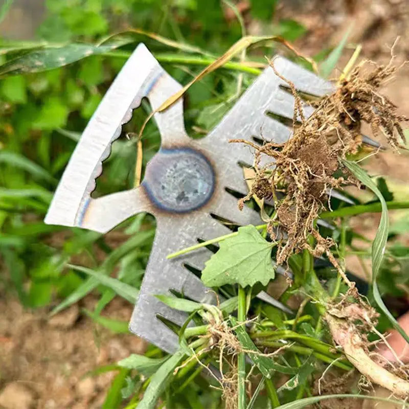 2-in-1 Manual Weed Remover and Garden Shovel