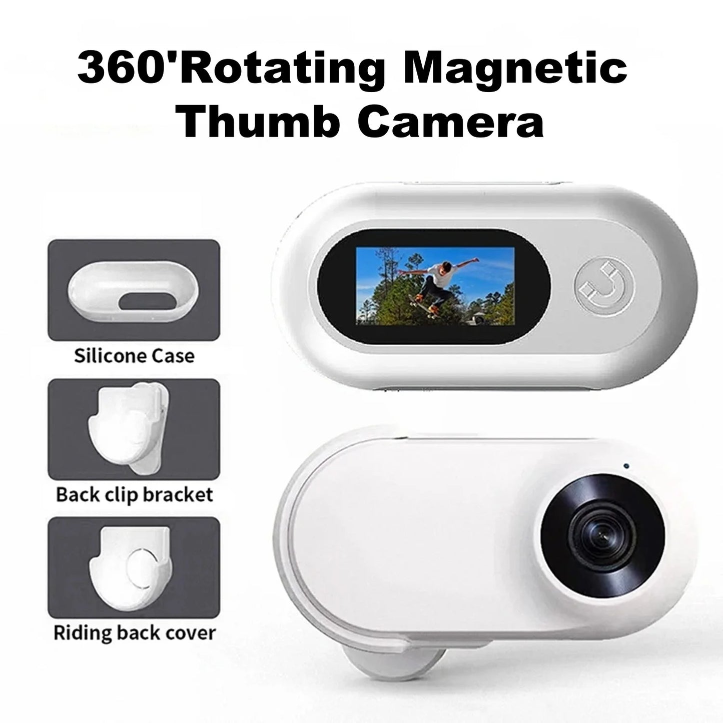 Wireless Pet Collar Camera, Cameras & Monitors 170 ° Wide Angle Lens Mini No-WiFi Needed Action Sport Camera With Video Records