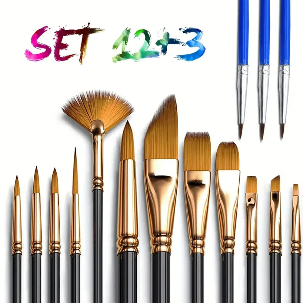 Fluorescent Glow‑in‑the‑Dark Acrylic Paint Set for Canvas, Décor & Neon Art