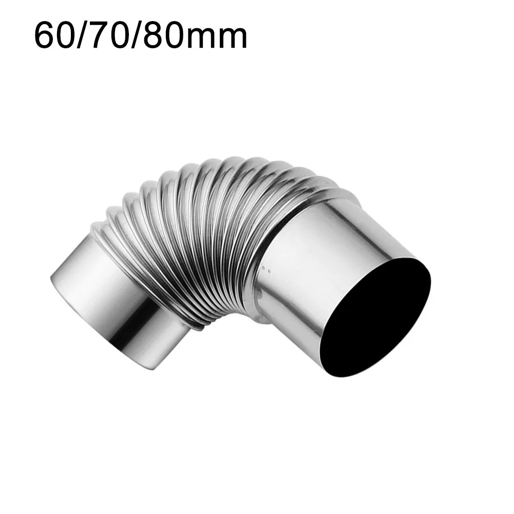 60/70/80mm Stainless Steel 90 Degree Elbow Chimney Liner Bend