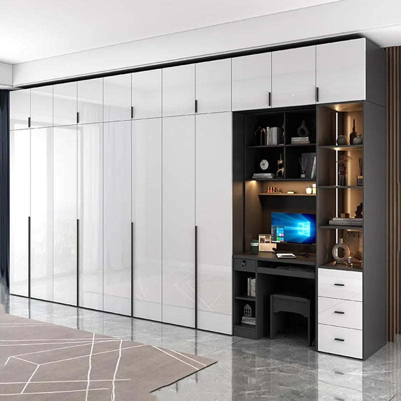 Luxury Full-Size Wooden Wardrobe - Hotel-Grade Storage Solution