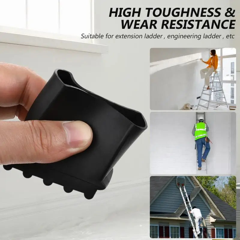 4 Pcs Household Ladder Foot Cover - Rubber Feet Chairs Telescoping Extension Pads For step ladders