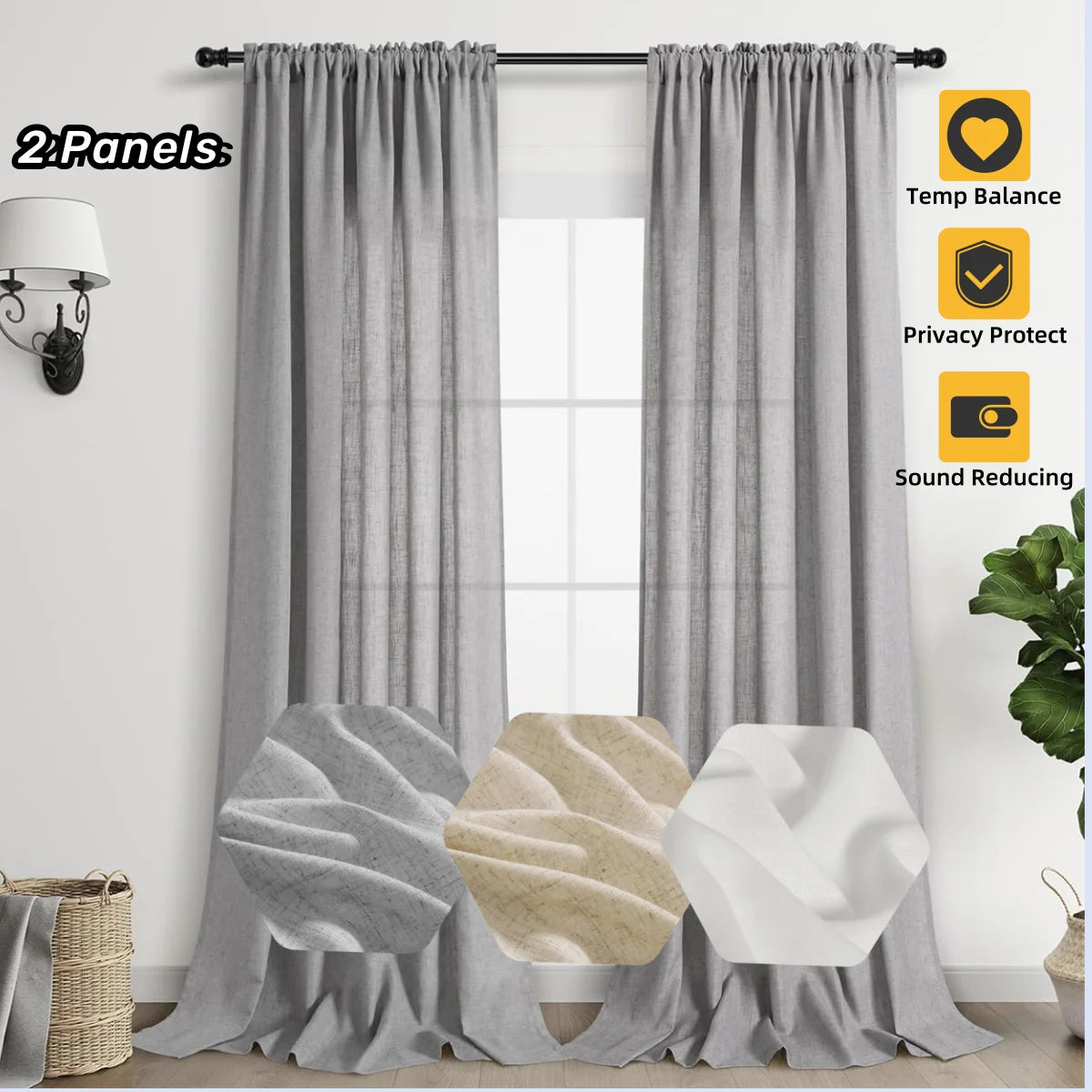 Trendy Luxury Boho Style Linen Curtains