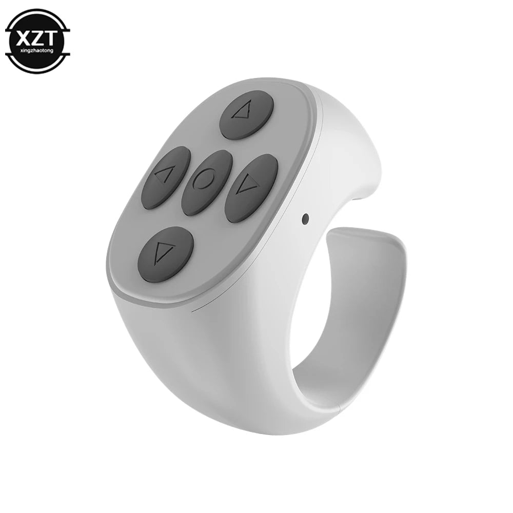 Bluetooth-compatible Fingertip Video Controller Page Flipping Device for Short Video Mobile Phone Remote Control Ring Controller