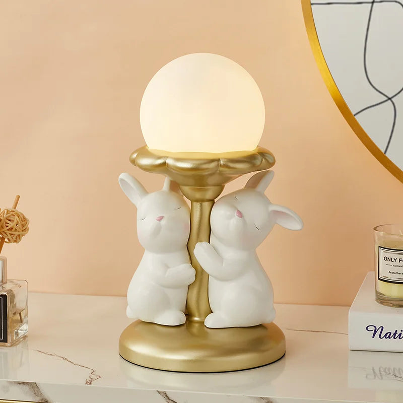 Whimsical Rabbit Lamp - Princess Room Delight