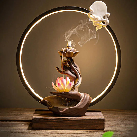 Ceramic Purple Sand Backflow Incense Burner