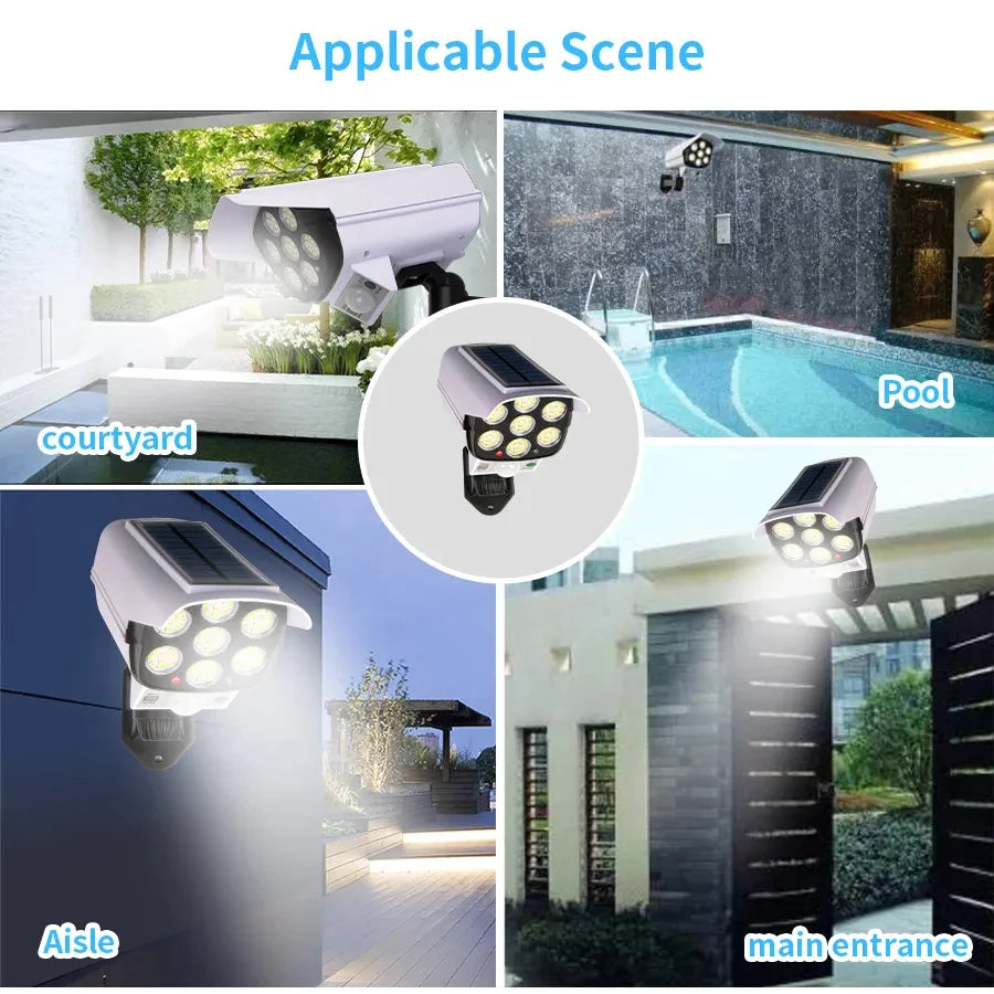 Solar Motion Sensor Light with Dummy Camera