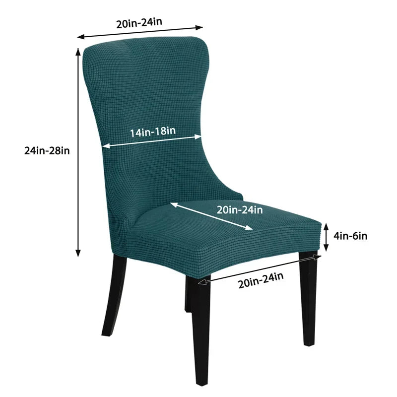 Soft Velvet Dining Chair Covers - Elegant Protection