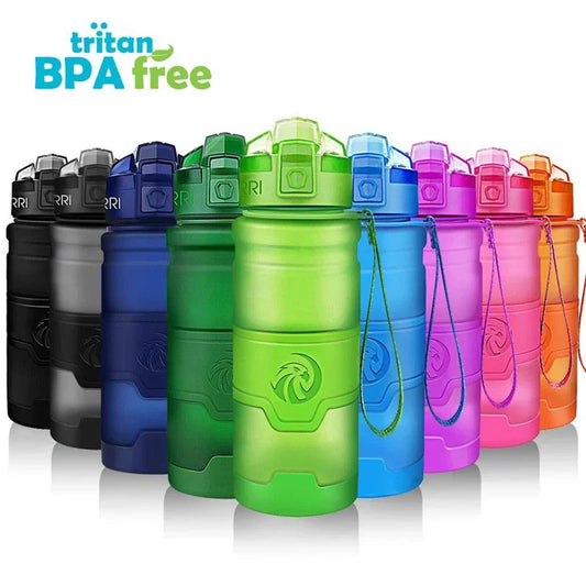 ZORRI Sports Water Bottle Protein Shaker - 500ml BPA-Free Eco-Friendly Gyms & Hiking