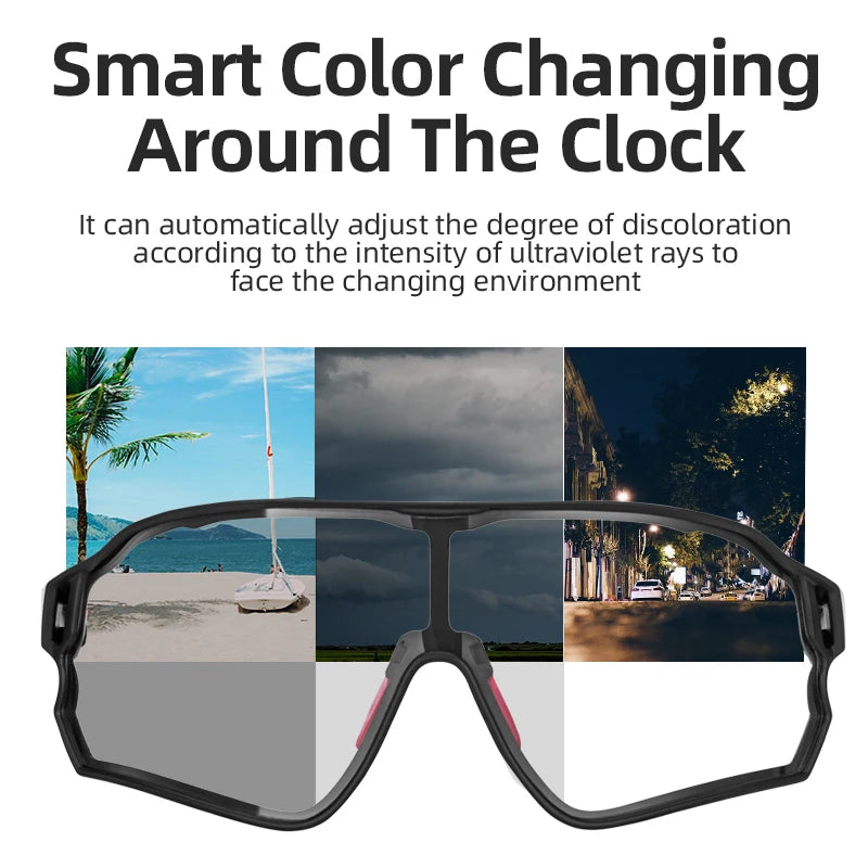 ROCKBROS Photochromic Cycling Glasses | UV400 Sunglasses