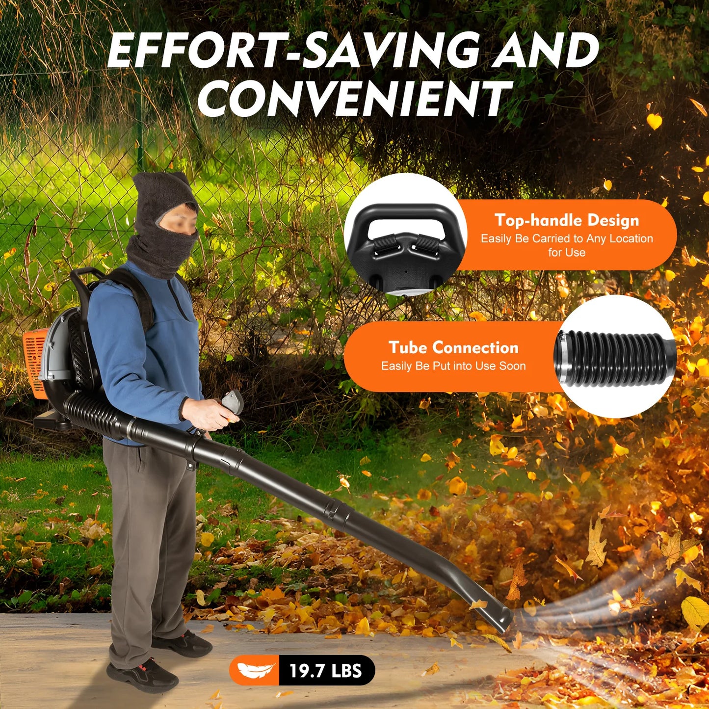 Commercial Grade 65CC Backpack Leaf Blower