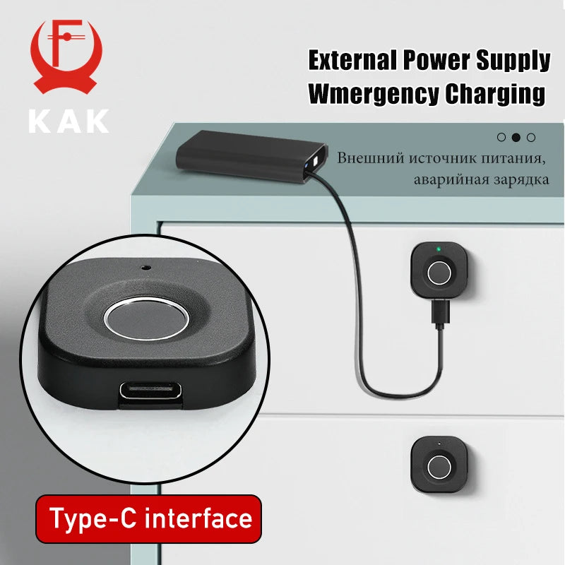 KAK Biometric Fingerprint Lock - Secure Keyless Cabinet Access