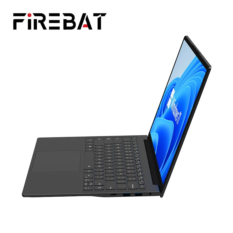 FIREBAT A16 16 Inch 100%sRGB Ultra Slim DDR4 16G RAM 1TB 1920*1200 Fingerprint Portable Intel N100 N5095 Notebook Laptop