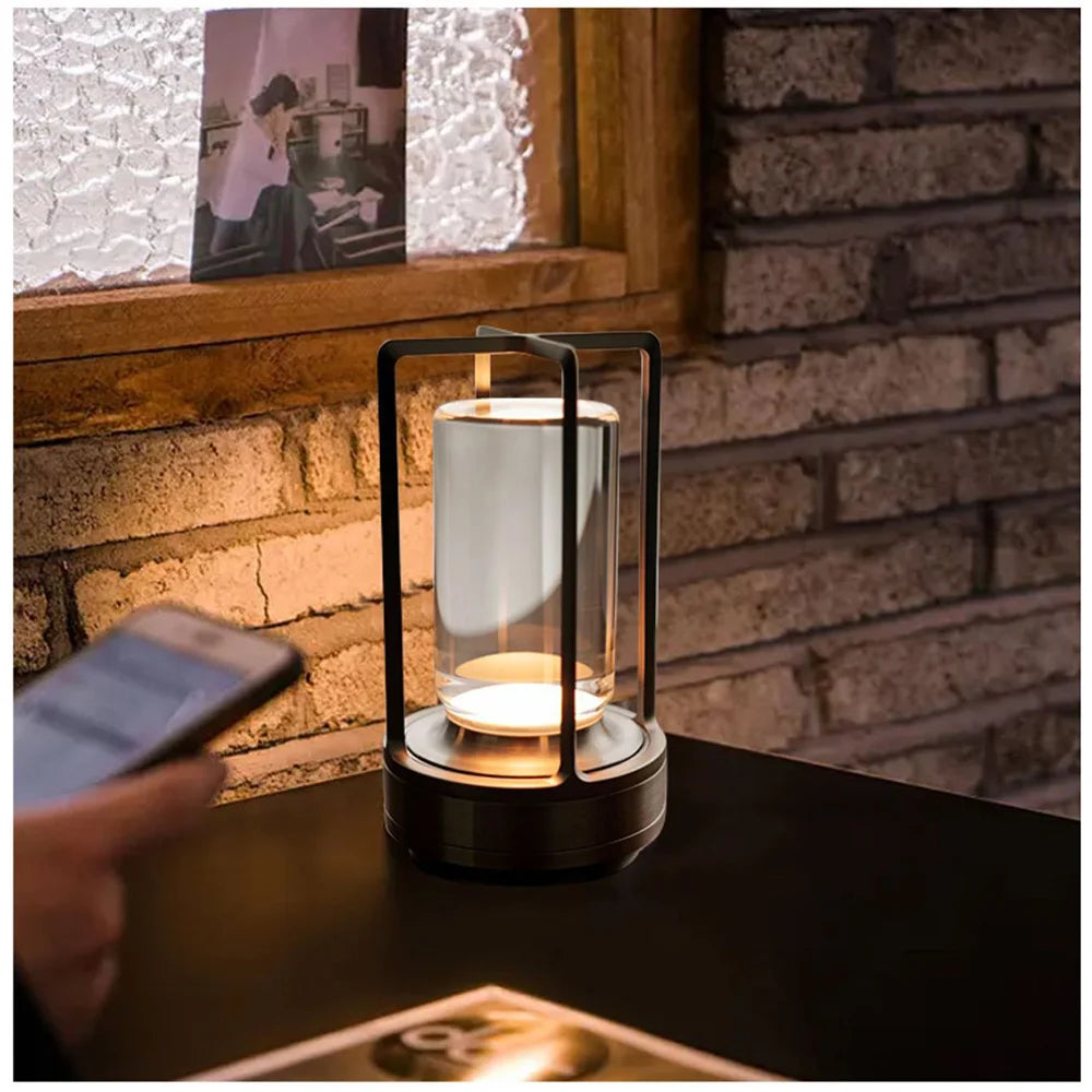 Industrial Style LED Cordless Table Lamp