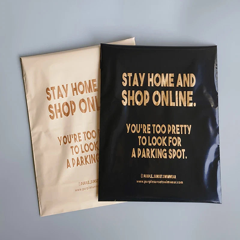 Custom Logo Plastic Mailer Envelope Bags (50pcs/Lot)