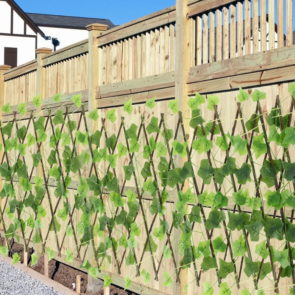 Artificial Ivy Expandable Garden Fence