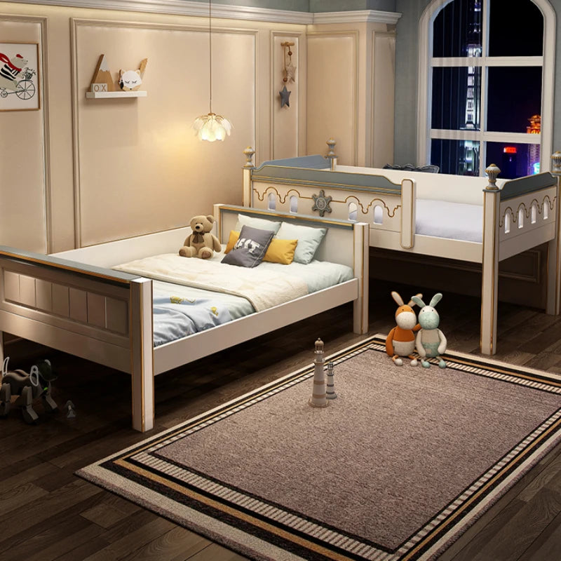 Master Storage Bed with Simple Wood Design