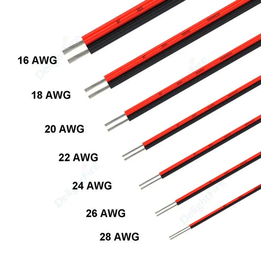 12V 2-Pin UL2468 Electrical Wire Extension Cable