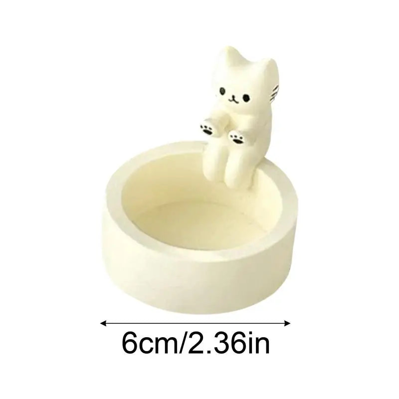 Grilled Cat Shaped Kitten Candle Holder