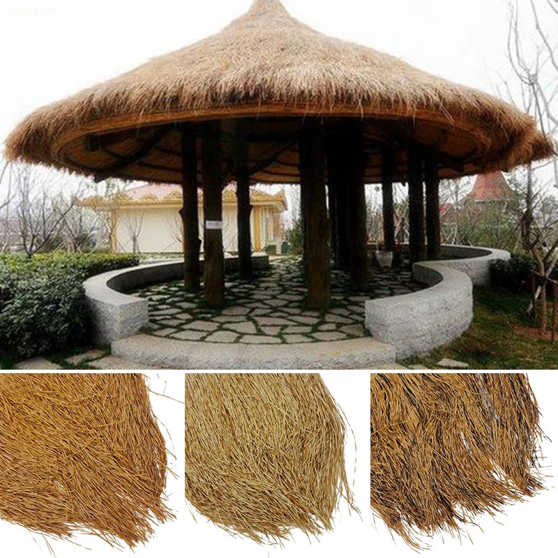 Artificial Straw Fake Grass Plant - Simulated Palm Thatch for Roofing