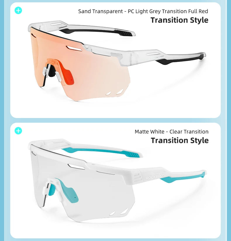ROCKBROS Cycling Glasses | UV400 Sports Sunglasses