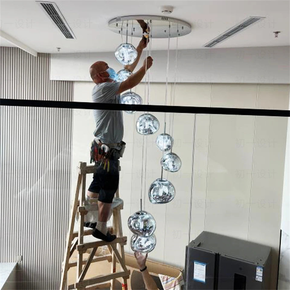Nordic LED PVC Lava Bedroom & Living Room Pendant Lamp 