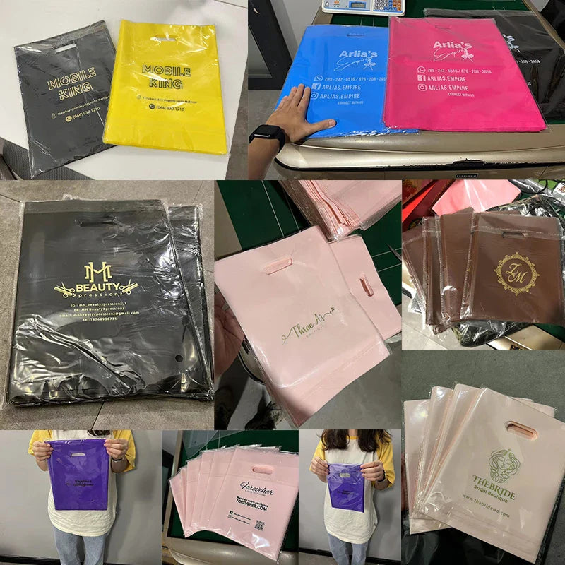 Customized Logo Print Advertising Gift Bags (200Pcs/lot)