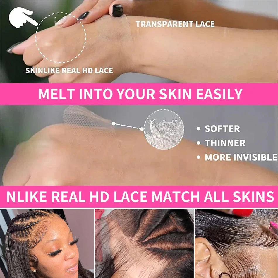 13x4 HD Lace Frontal Wigs For Women Body Wave Human Hair Lace Front Wig Brazilian Wavy Glueless Wig Pre Plucked With Baby Hair