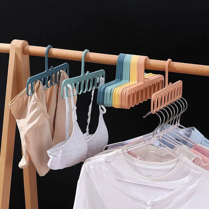 1PC Multifunctional Windproof Clothes Clip Drying Rack Underwear Socks Hanger Nordic Household Home Wardrobe Rack Storage