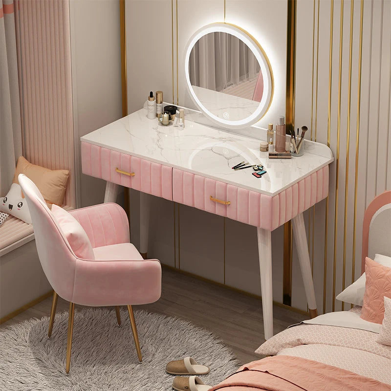 Luxury Dressing Table with LED Lights