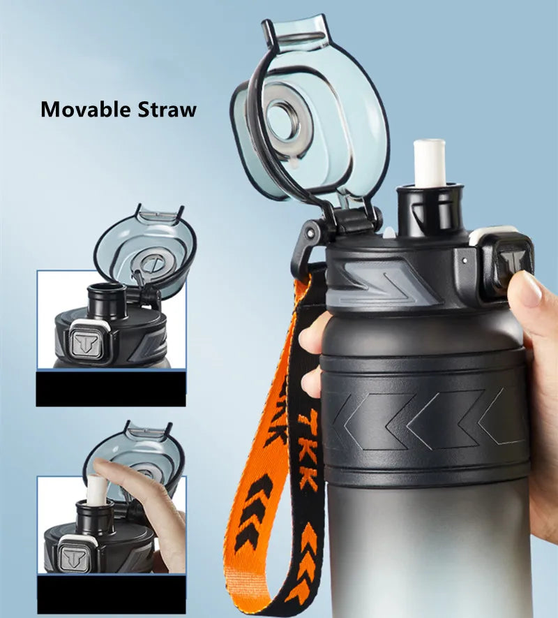 High-Quality Tritan Water Bottle - Portable, Durable, with Straw