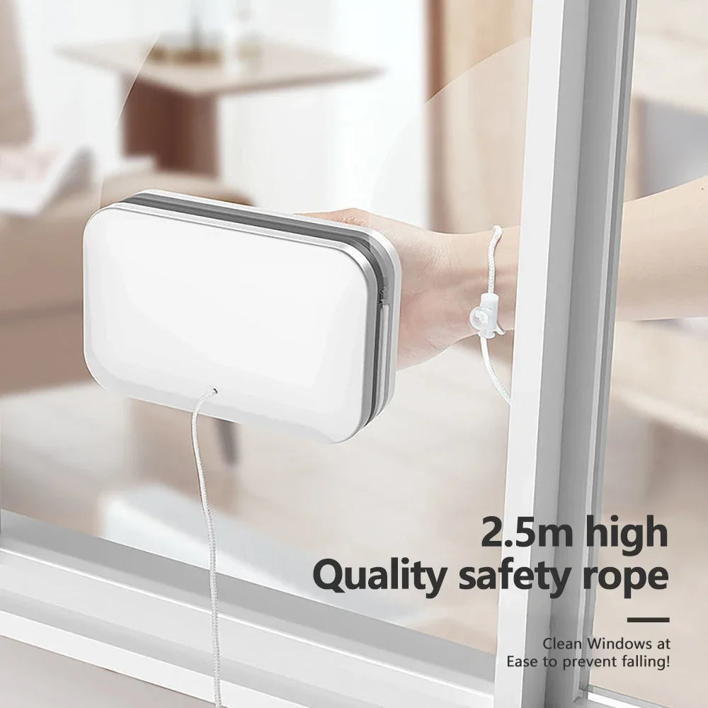 Magnetic Glass Brush Double Side Glass Cleaning Brush For Window Cleaning Magnetic Windows Cleaning Tool Thickness 3-35mm